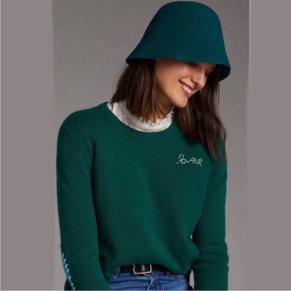 Anthropologie Accessories - Anthropologie Mod Felt Bucket Hat New with tags